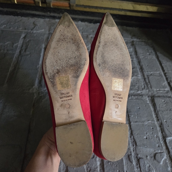 Stuart Weitzman Lovestruck Flats – Sz 7 – Red and Pink - Valentine's Day Special - Picture 4 of 5